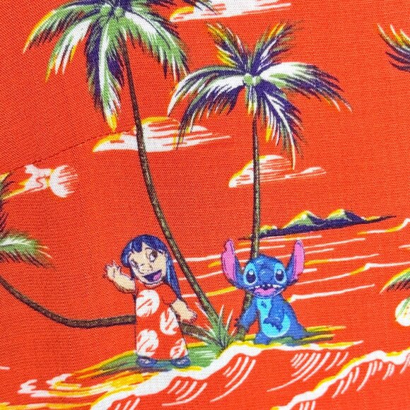 Disney Torrid Lilo & Stitch Tiki Hawaiian Button Down Shirt 5X - NWT - Picture 4 of 11